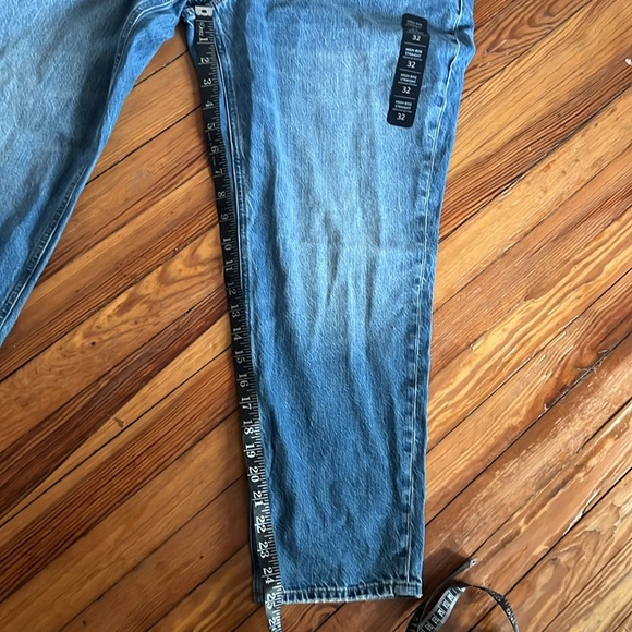 J.Crew Factory High Rise Straight Button Fly Jeans - 100% Cotton - NWT - Size 32 - Picture 12 of 15